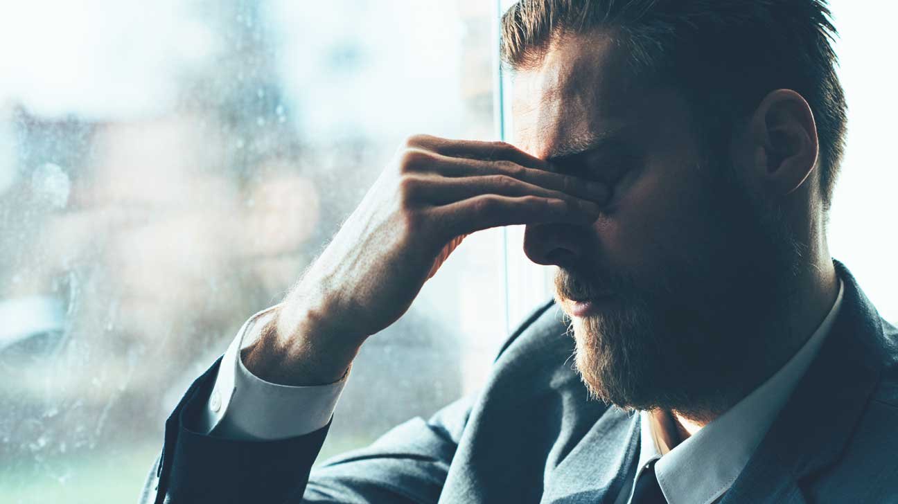 Man experiencing daily stress